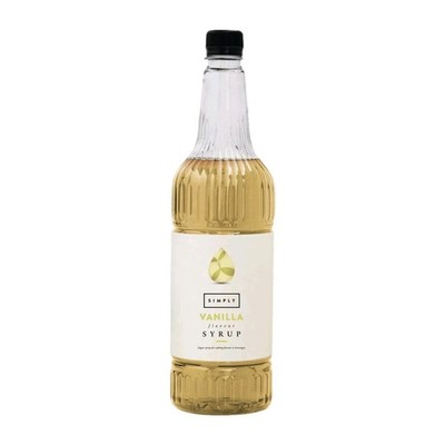 Simply Luxury Natural Flavour Sirup Vanilla 1L, Vanille,Kaffeesirup,Aroma,PET,UK