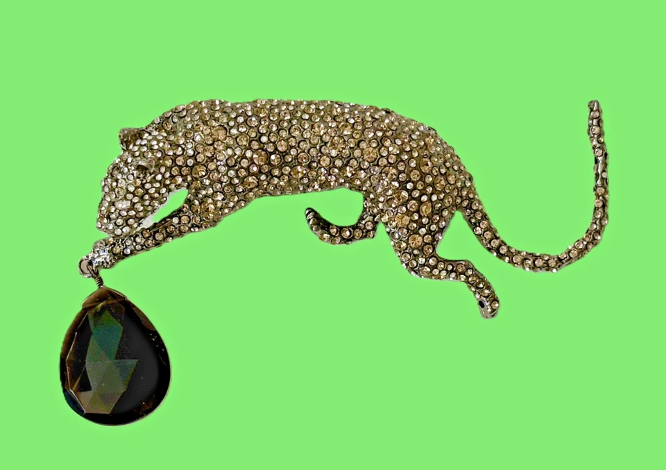 ¡OFERTA! Alexis Bittar Elements - Broche Pantera Siyabona con Topacio Ahumado Foto 2 de 4