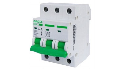 0590687447984 Wyłącznik nadprądowy 3P C 25A 6kA AC / SB6L-3P-25C Gacia