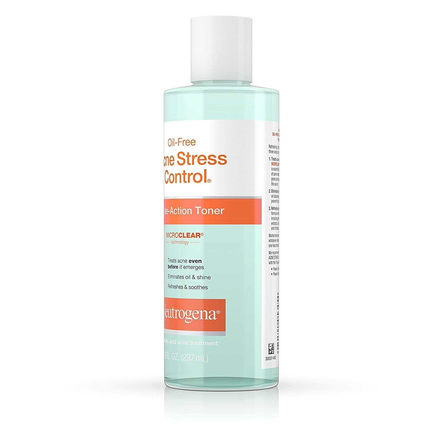 Neutrogena Oil-Free Acne Stress Control Triple-Action Toner Eliminates Oil 8 Oz