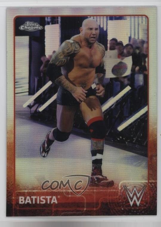 2015 Topps Chrome WWE Refractor Batista #5 1e1j