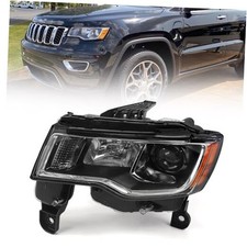 Left Headlight Assembly for Jeep Grand Cherokee Chrome Housing LH Driver Side 