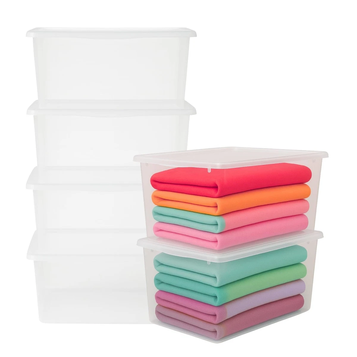 BENECREAT 20 confezioni da 14 x 10 x 2,5 c, ovali in PVC trasparente