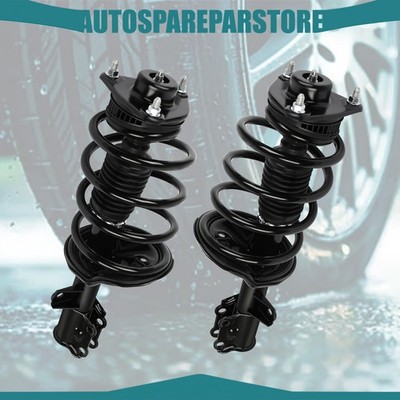 Front Complete Struts For 2010-2013 Kia Forte Quick Loaded w/ Coil Spring Mounts