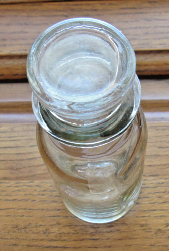 Botella de vidrio tarro de especias vintage con tapón boticario hecho en Taiwán 4 pulgadas - Imagen 7 de 7