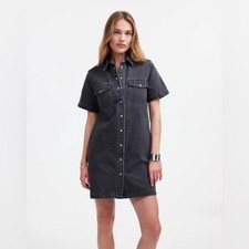 Madewell Oversized Mini Shirtdress, Langlade Wash