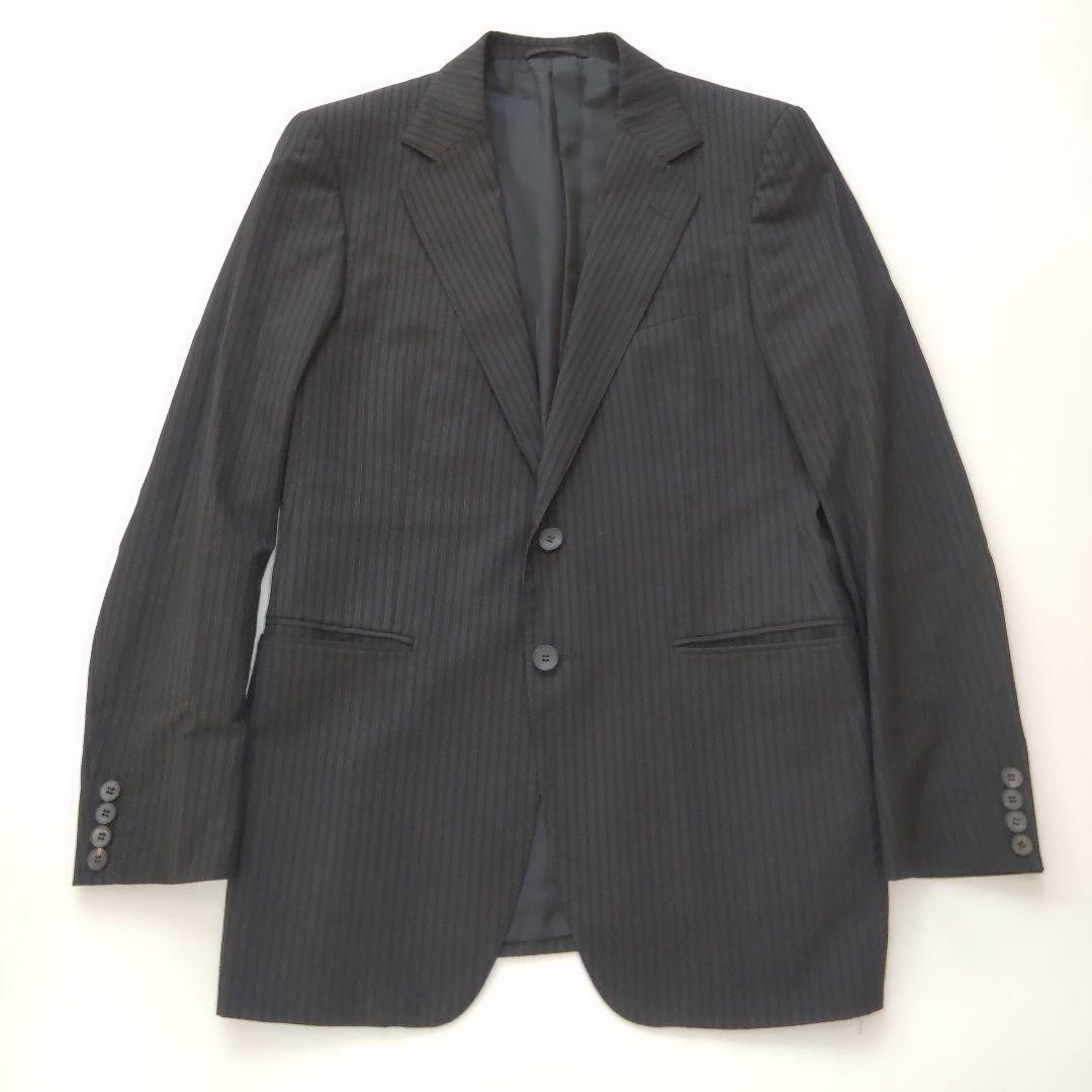 Gucci Tom Ford Black Pinstripe Suit 2B 48R Single Jacket
