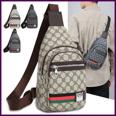 Men's Multifunction Messenger Bag Shoulder Cloth Chest Bags Crossbody Casual