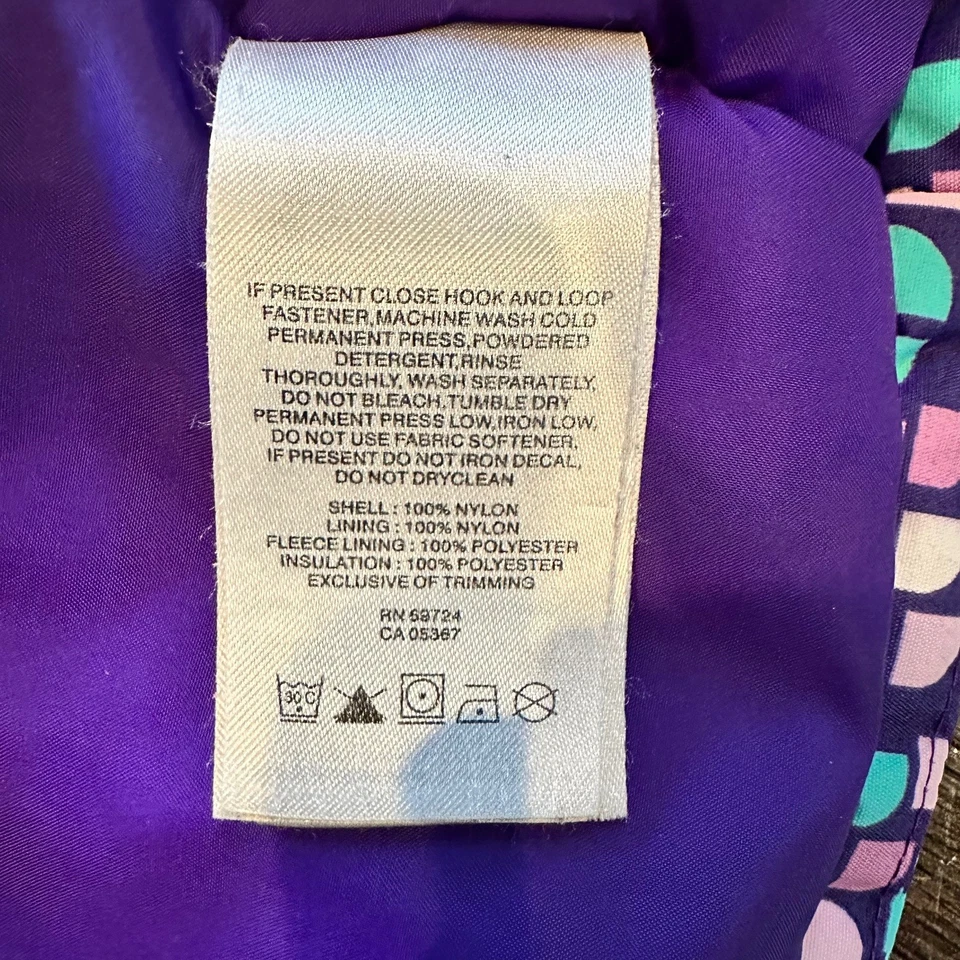 GUC Girl's Columbia Sportswear Purple Hooded Zip Warm Coat, Size XL 18/20 - Image 3 of 4