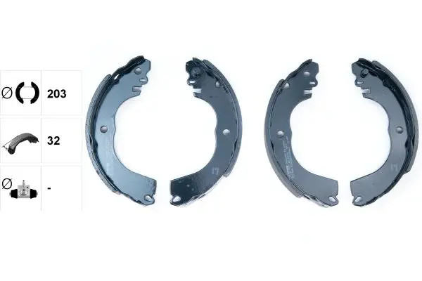 Brake shoes 91082000 TEXTAR for MITSUBISHI MIRAGE / SPACE STAR VI Hatchback