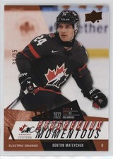 2024 Upper Deck Team Canada Juniors Electric Orange 31/35 Denton Mateychuk 7i6