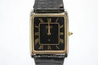 Vintage Seiko Two Tone Tank Style Quartz Watch Ref 6020-5470 Working