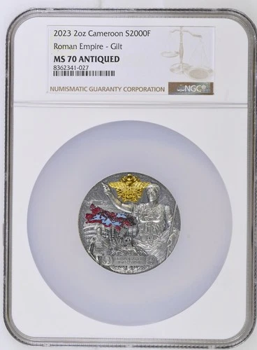 2023 Cameroon Roman Empire The Greatest Empires Silver Coin/ NGC MS70