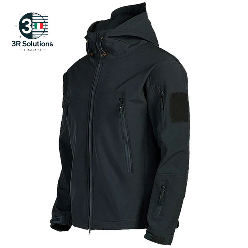 Giacca Militare Uomo Tattica Impermeabile Soft Shell Con Cappuccio Inverno