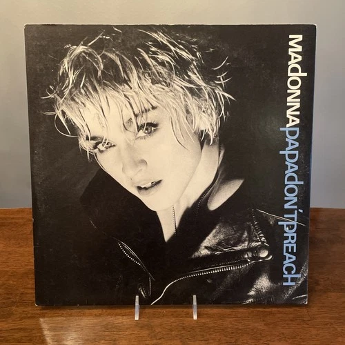 Madonna Papa Don’t Preach 12 Inch Vinyl Record Single 1986 NM