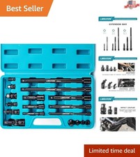 18PC Socket Set - Durable Chrome Vanadium Extensions & Organizing Case