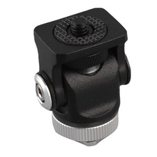 Mini Hot Shoe Mounting Monitor Flash Microphone Holder Bracket With 1/4 In Screw