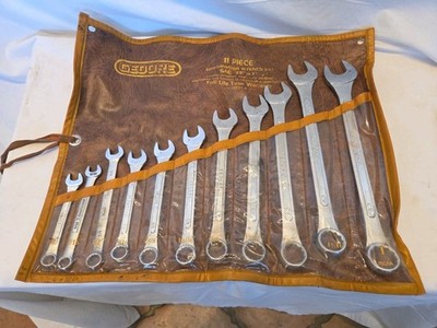 GEDORE combo Wrench Set 11 Piece 1''to3/8'' drop forged alloy steel triple chrome 