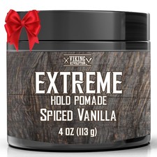 Viking Revolution Spiced Vanilla Hair Pomade for Men - 4 Ounce Pack of 1 