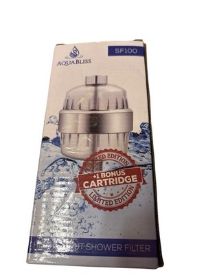 AquaBliss High Output Shower Filter SF100 + Extra Cartridge Filter SFC100 NOB