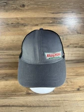 Krispy Kreme Doughnuts Adjustable Baseball Cap Hat Snapback Uniform Gray