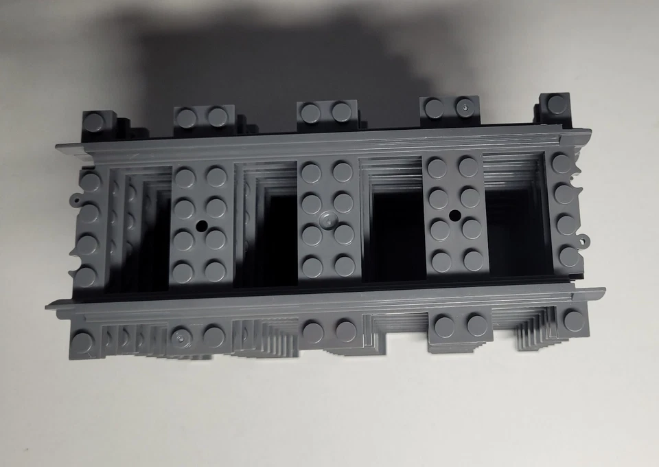 Lot de 10 rails droits gris pour train ou tramway Lego (neufs) - Photo 3/3