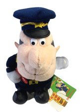 Vintage Traffic Cop 8" Plush Ornament Frosty the Snowman Stuffins Beanbag Toy