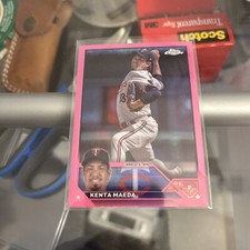 2023 Topps Chrome Update Kenta Maeda Pink Base Refractor Parallel Twins