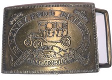 Henry Ford Detroit Automobiles Model T Belt Buckle Vintage Car Collectors Gift 