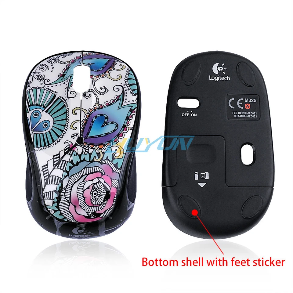 Replacement Mouse Shell Case Cover Parts for Logitech M325 M325C Wireless Mouse - Image 2 of 4