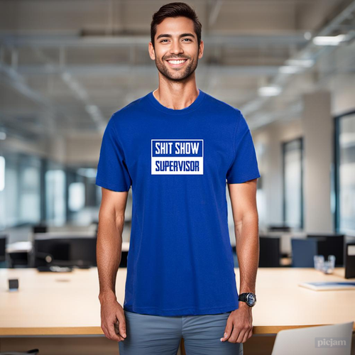 UNISEX MEN WOMENS TEE TSHIRT SHIT SHOW SUPERVISOR BOSS FUN PARTY GIFT WORKER JOB - Bild 3 von 20