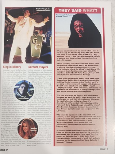 Xpose Magazine #37 1999 Xfiles Gillian Anderson David Duchovny UFO ALIENS - Picture 5 of 24
