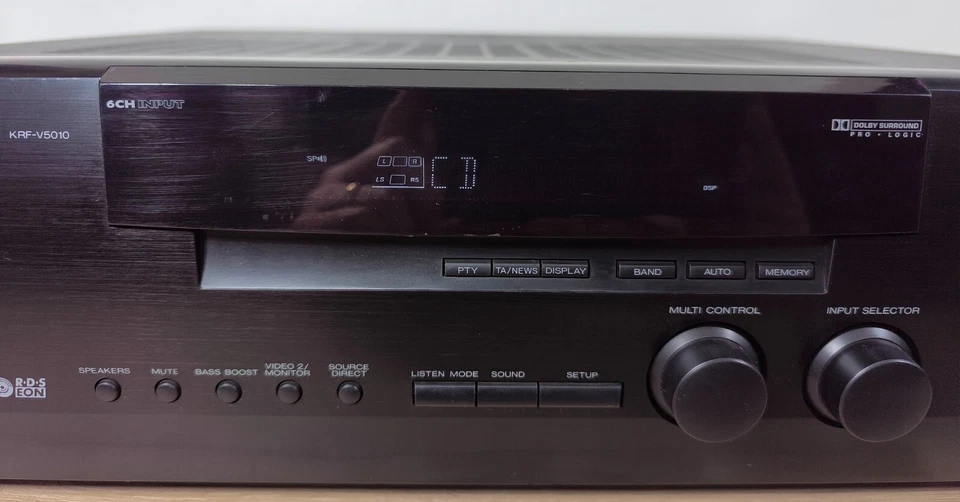 KENWOOD KRF-V5010 SINTO AMPLIFICATORE AV SURROUND RECEIVER 6 CH x 50W - PHONO IN - Immagine 3 di 4