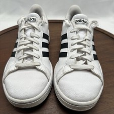 Adidas Shoes Sneakers Grand Court 2.0 F36483 White Stripe Casual Women s Size 6