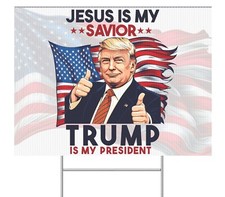 Trump 2024 Yard Sign For President Fight For America Assassination Attempt MAGA