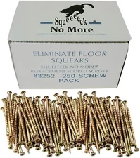 Replacement Screws for Squeeeeek No More Kits 250 Pack for Carpet Vinyl Wood