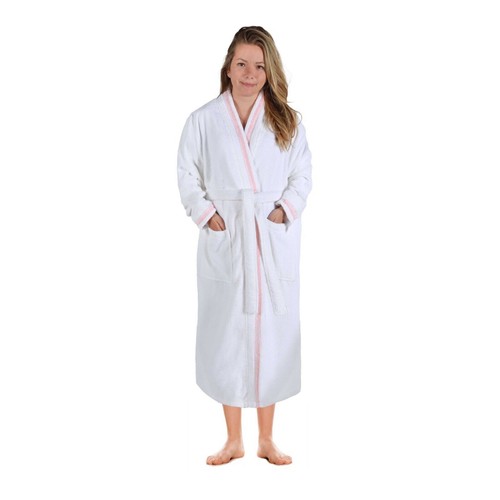 Tinsel Turkish Unisex Cotton Kimono Terry Bath Robe Absorbent Adults Bathrobe - 第 23/40 張圖片