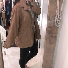 Cato Size 22/24w Brown Faux Suede Boho Jacket