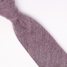 John G Hardy Mens Wool Necktie Thick Soft Woven Mauve Pink Skinny Tie Italy