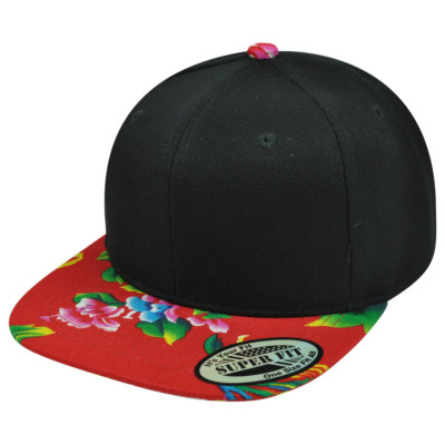 Flat Bill Snapback Hat Cap 
