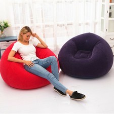 Vellow Inflatable Lounger Hangout Lazy Bag Blow Up Air Couch Sofa Hammock For Sale Online Ebay