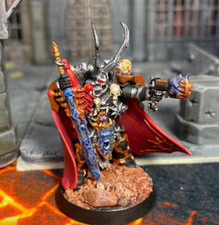 Warhammer 40k, Chaos Space Marines: Chaos Lord, Kranon the Relentless, Painted