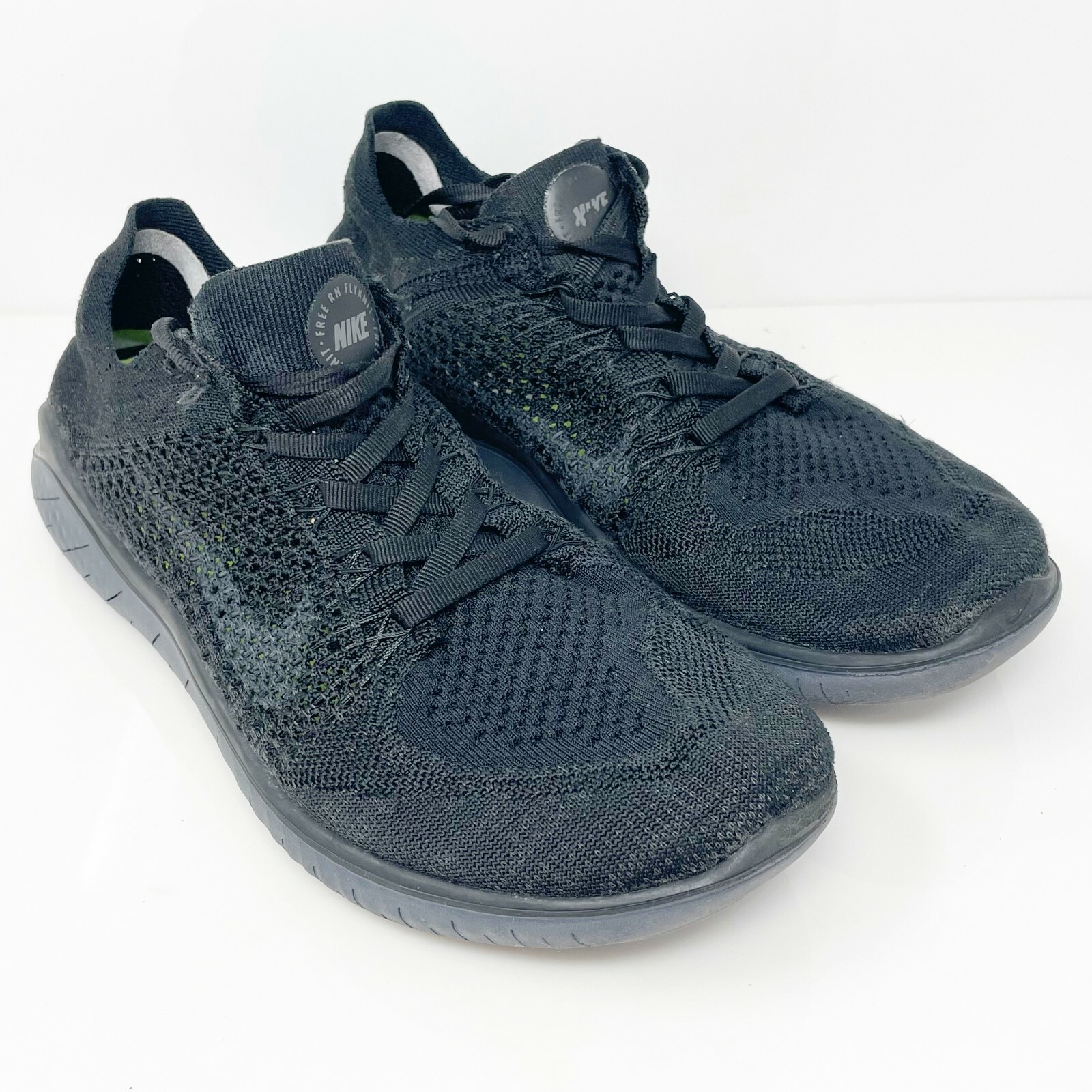 Size 9 5 Nike Free Rn Flyknit 18 Black Anthracite For Sale Online Ebay