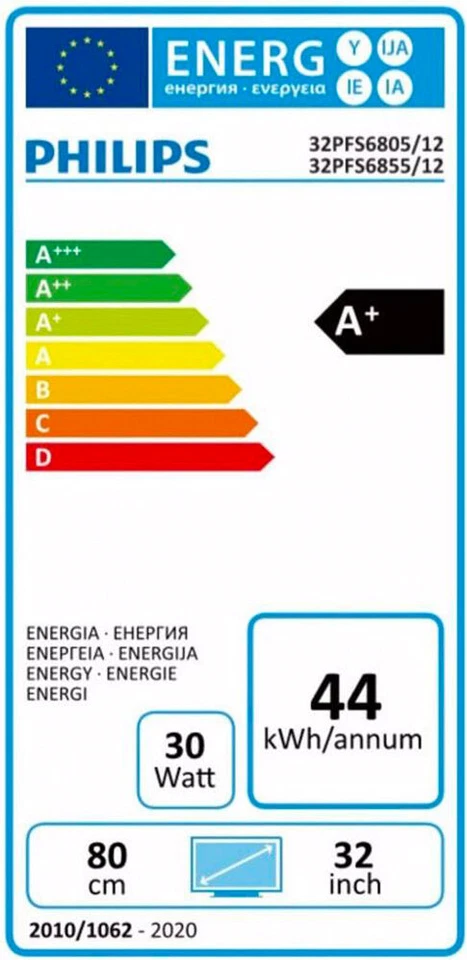 Philips Smart TV 32 Pollici Full HD Televisore LED HDMI USB 32PFS6855 ITA - Immagine 4 di 4