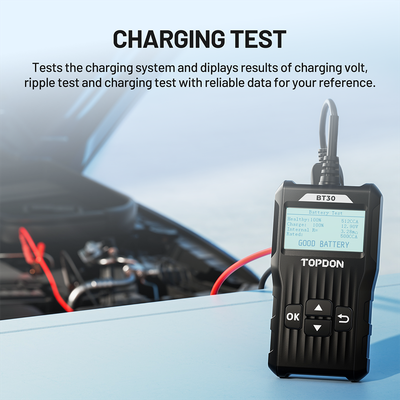 NEW TOPDON 12V Car Load Battery Tester Digital Analyzer Tester LCD