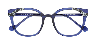 Lunettes De Vue Créateur Face à Face Bocca – Carrées, Acétate, Vert Et Marron, Branches 147mm, Neuf Avec étiquettes