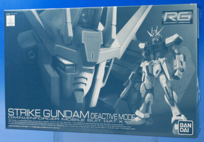 P-BANDAI RG 1/144 GAT-X105 STRIKE GUNDAM Deactive Mode Model Kit