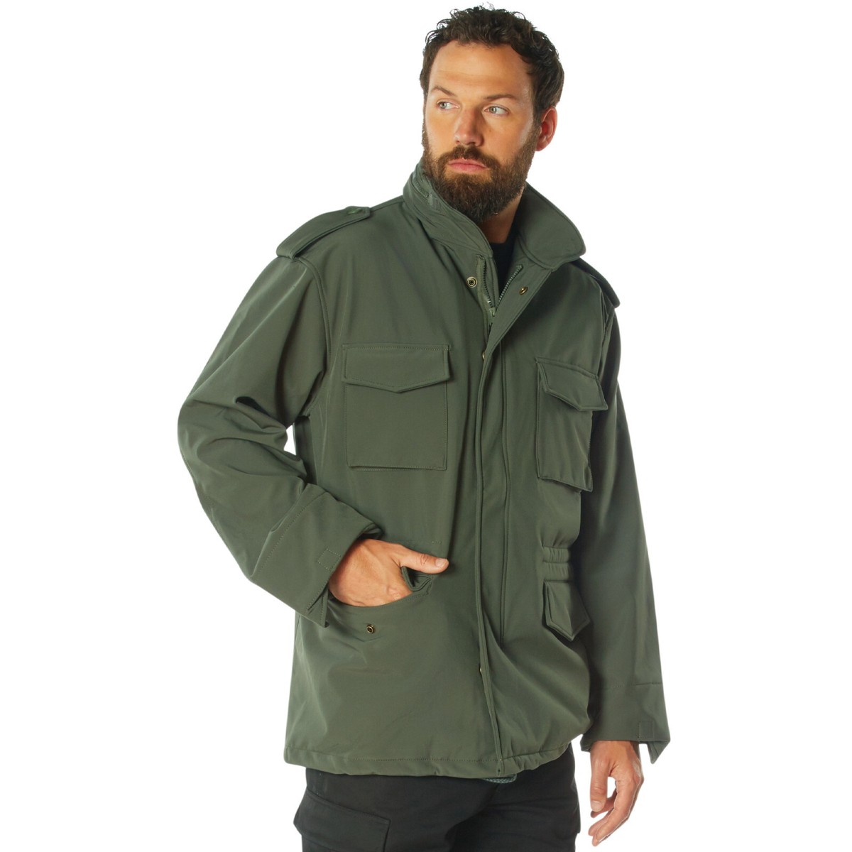 M-65 Waterproof Soft Shell Tactical Jacket Coat With Hood 3 colors