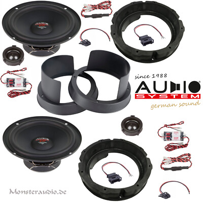 AUDIO SYSTEM XFIT 300 Watt Lautsprecher für VW EOS 2006-2015 Boxen Set EVO2
