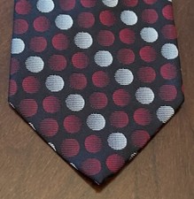 Haggar Red 100 Silk Men  s Neck Tie Made In China